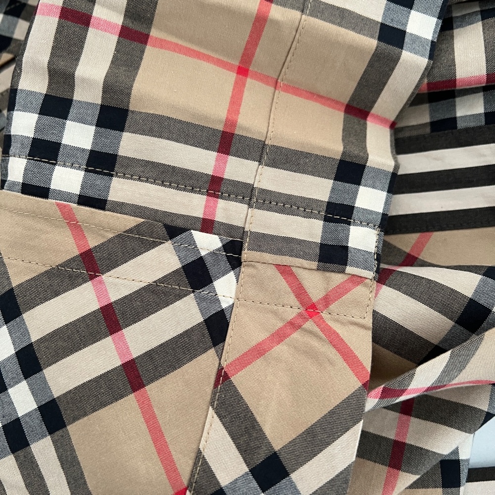 BURBERRY Nova Check Short Sleeve Midi Dress Everyday Sundress Party - Picture 10 of 10